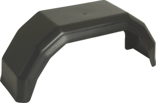 Garde-boue plastique noir 8"