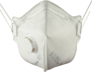 Masque de protection jetable FFP1 avec soupape - lot de 12 boîtes de 12 pcs