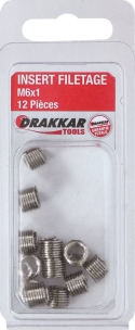 Insert fileté M6x1 - blister de 12 pcs