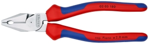 Pince universelle à forte démultiplication 180mm - Tri-matière - Chromée