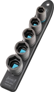 Douille à chocs 1/2" sur support magnétique - 5 pcs