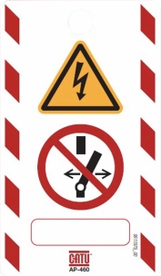 Affichettes de condamnation 120x70mm - lot de 10