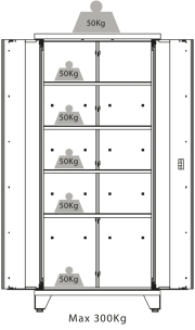 Armoire métallique haute 2 portes