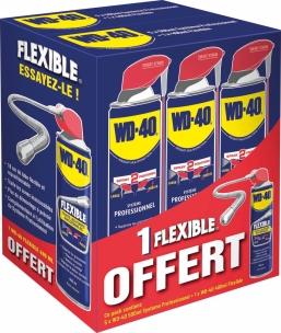 Pack 5 aérosols WD40 500ml SMART + 1 aérosol flexible WD40 400ml offert