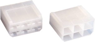 Boîtier unipolaire femelle nu 6,35mm - 6 voies - 15,2x28,5x24mm - lot de 100 pcs