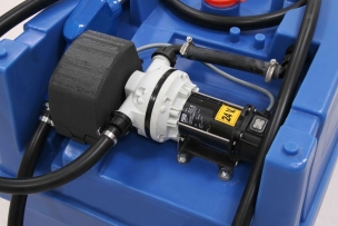 Cuve de ravitaillement AdBlue® 200L sur batterie avec pompe 35 l/min nue sans batterie