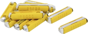 Fusible steatite 16A jaune - blister de 10 pcs