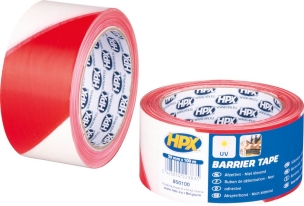 Ruban de délimitation de zone rouge/blanc 50mmx100m - lot de 36pcs