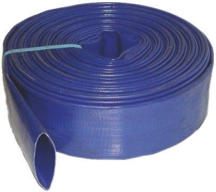 Tuyau enroulable à plat en PVC plastifié 35mm 50m