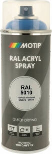 Peinture acrylique RAL 5010 bleu gentiane - lot de 6 aérosols de 400ml
