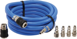 Rallonge tuyau air Ø 10mm 5m + 5 raccords