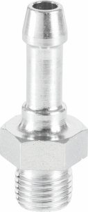 Jonction filetage cylindrique mâle 1/4" - 1 gorge - lot de 2 pcs