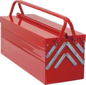 Caisse à outils métallique 5 compartiments 550x200x209mm