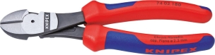 Pince coupante 180mm à forte démultiplication bi-matière - carte
