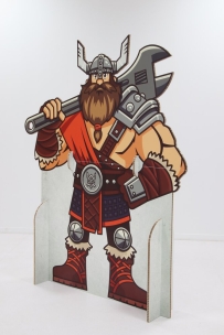 Mascotte viking pour salon