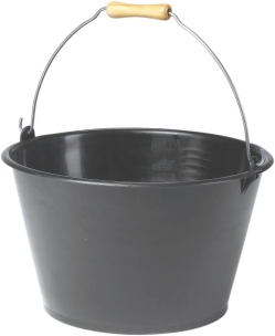 Seau plastique 16L à vendange gradué poignée bois 385mm