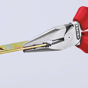 Pince universelle 145mm à becs demi-ronds bi-matière