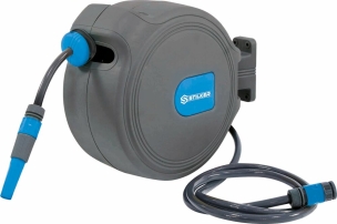 Enrouleur automatique orientable de tuyau d'eau 20m+2m Ø 11mm