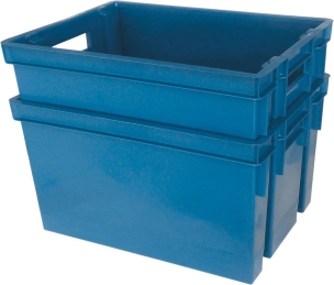 Bac de rangement bleu 20L 390x290x230mm