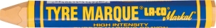 Craie spéciale pneu/caoutchouc jaune - lot de 12 pcs