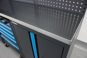 Mobilier d'atelier 4 éléments plateau inox 38mm