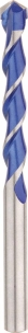 Foret multi-matériaux carbure - emmanchement cylindrique- Ø4mm-long 75mm - étui d'1 pièce