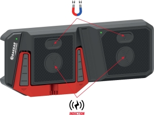 Chargeur par induction double avec support pour téléphone portable