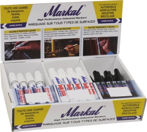 Présentoir de 36 feutres permanents