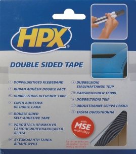 Ruban adhésif double face noir 25mmx10m 25N