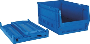 Boîte à bec pliable bleue 420x270x200mm