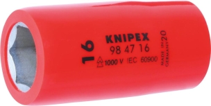 Douille 1/2" de 16mm isolée 1000V