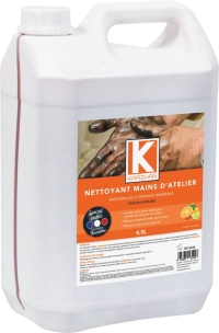 Nettoyant mains d'atelier orange parfum agrumes - lot de 4 bidons de 4,5L