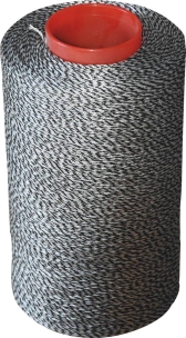 Tir fil / retors polyamide orange/noir 1,5mm 1200m