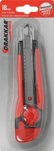 Cutter 18mm avec molette de serrage bi-matière - blister