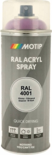 Peinture acrylique RAL 4001 lilas rouge - lot de 6 aérosols de 400ml
