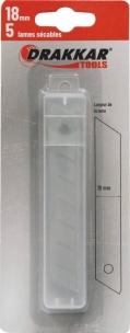 Lame sécable de 18mm - 25 lots de 5 pcs