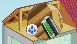 Appareil de mesure de l'humidité par insertion