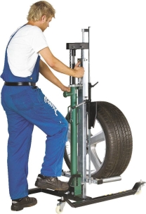 Chariot hydraulique mobile lève roues VL/VU