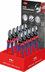KNIPEX DAYS - Pince coupante 200mm à forte démultiplication bi-matière - présentoir de 10 pcs