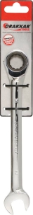 Clé mixte droite à cliquet de 16mm 72 dents - carte