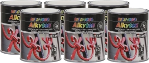 Peinture antirouille RAL 9010 satin blanc - lot de 6 pots de 750ml