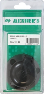 Socle femelle plastique ronde 7 plots