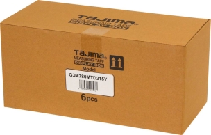 Mètre mesure à ruban autoblocant 8m 27mm graduation recto/verso magnétique - présentoir de 6 blisters