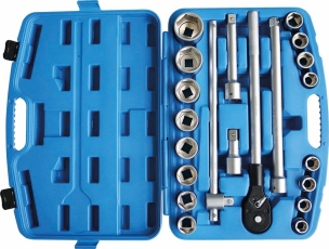 Coffret de douilles 3/4" 6 pans - 21 pcs