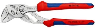 Pince-clé 180mm - bi-matière - chromée - ouverture 40mm