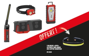 Pack lampe frontale + lampe de poche + baladeuses + chargeur