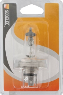Ampoule H4 12V 60/55W P45t blanche - blister