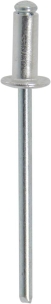 Rivet alu/acier tête plate 4x18mm - 100 pcs