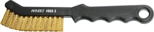 Brosse convexe fil laiton 225mm avec manche pvc