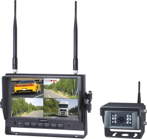 Caméra de recul 12/24V en kit - écran wifi 7" fractionné/caméra wifi